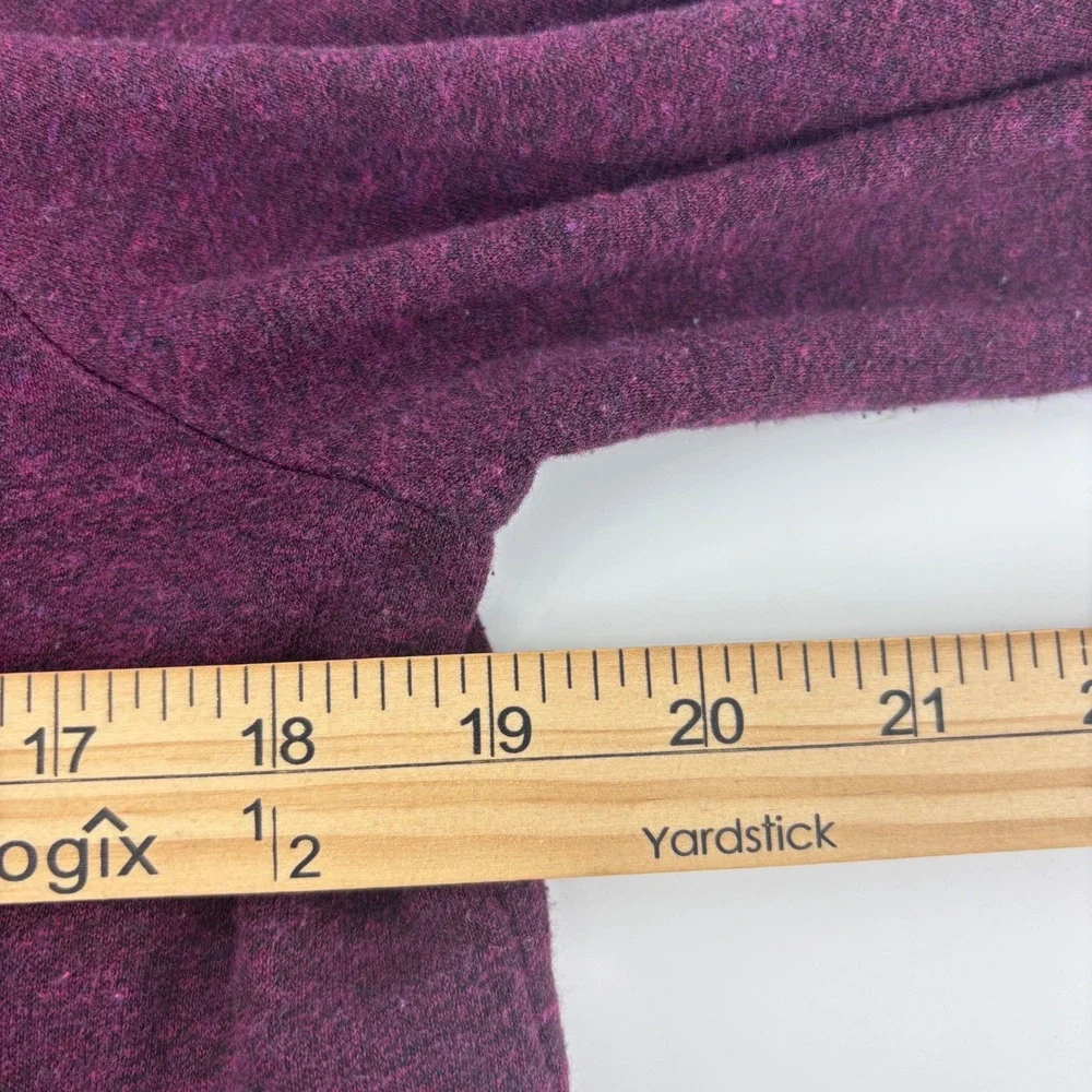 Vintage Nike Full Zip Womens XS Plum Heather Shawl Collar Fleece‎ Blue Label